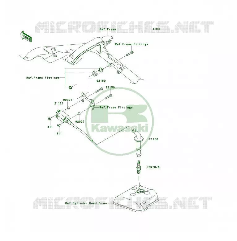 IGNITION SYSTEM Kawasaki QUAD 450 2010 KFX450R  KSF450BAF