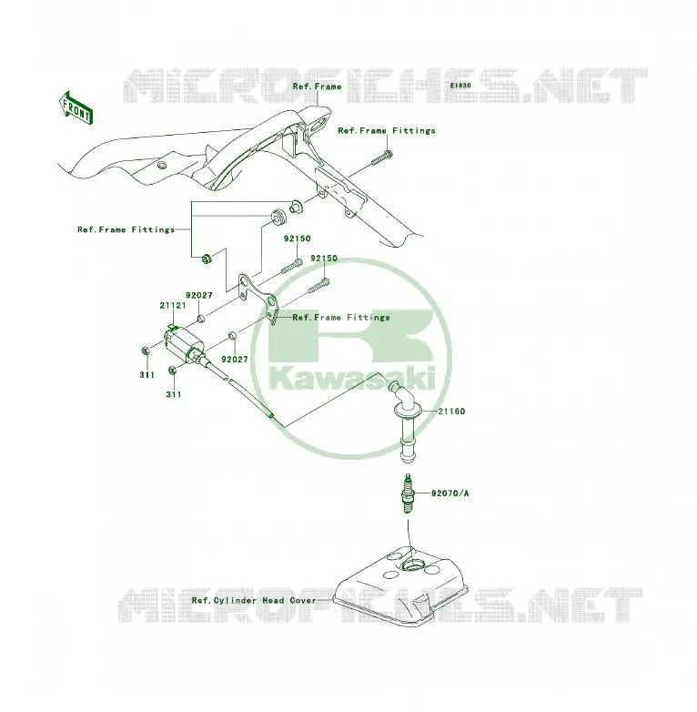IGNITION SYSTEM Kawasaki QUAD 450 2012 KFX450R  KSF450BCS