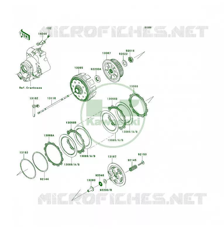 CLUTCH Kawasaki QUAD 450 2012 KFX450R  KSF450BCS