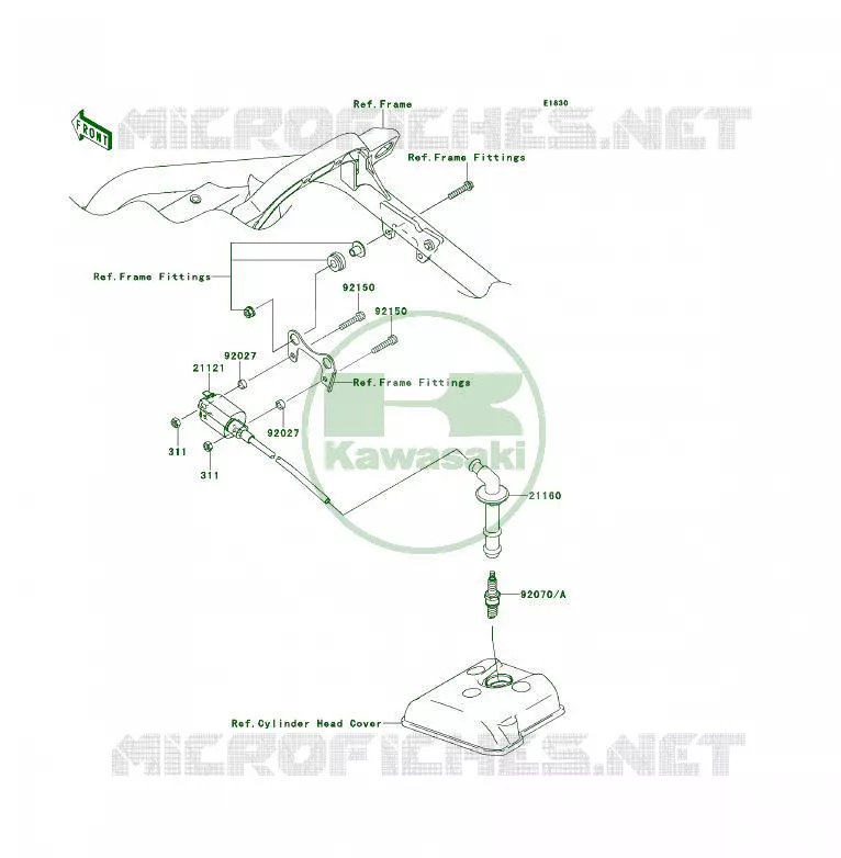IGNITION SYSTEM Kawasaki QUAD 450 2012 KFX450R  KSF450BCS