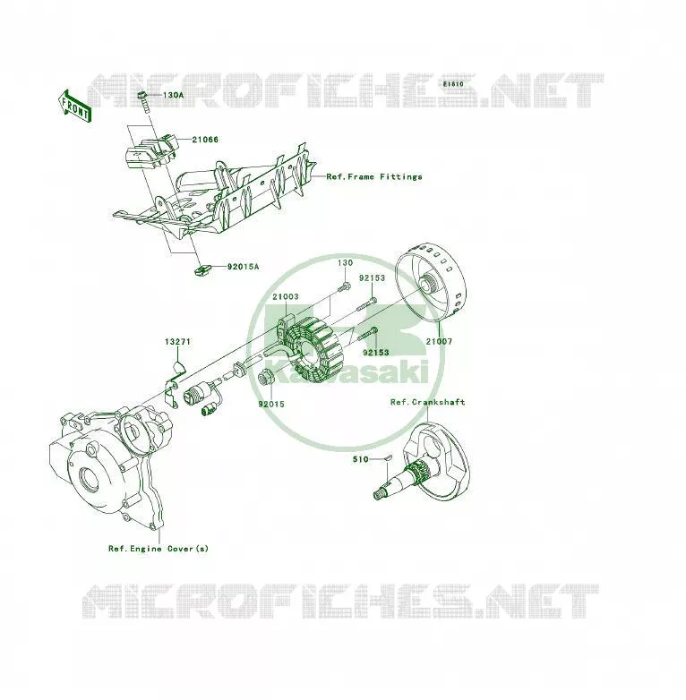 GENERATOR Kawasaki QUAD 450 2013 KFX450R  KSF450BDF