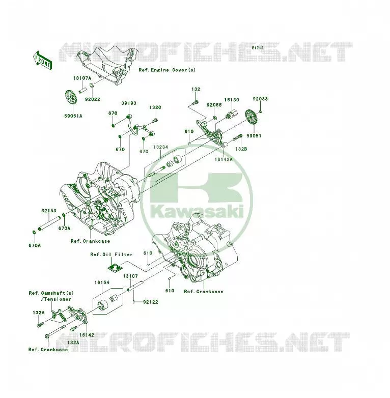 OIL PUMP Kawasaki QUAD 450 2013 KFX450R  KSF450BDF