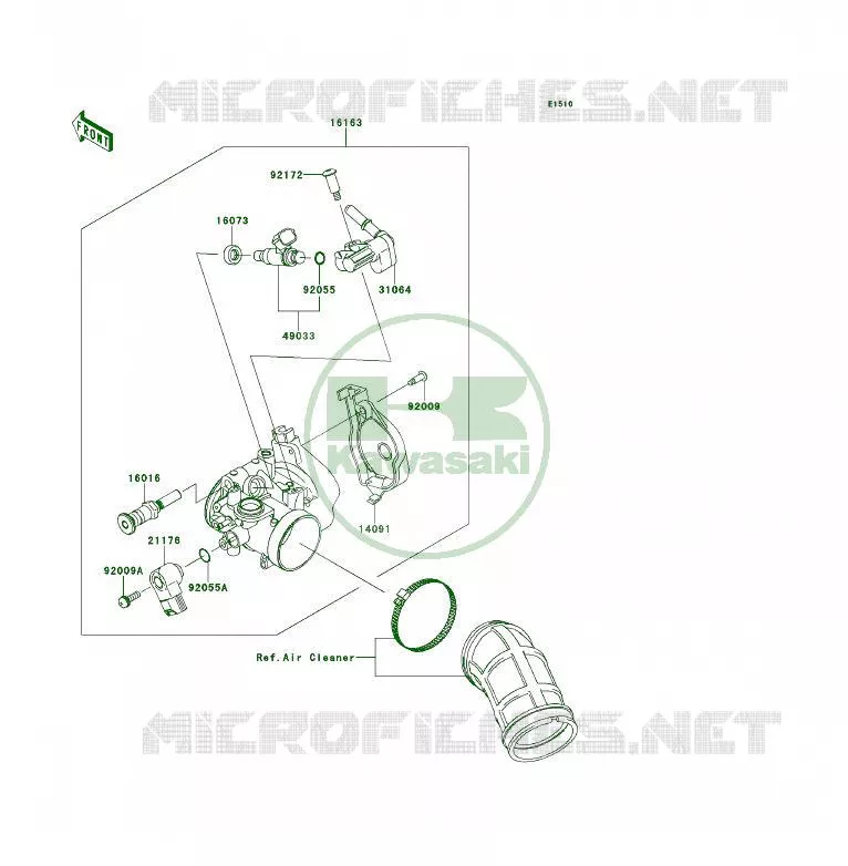 CARBURETOR Kawasaki QUAD 450 2013 KFX450R  KSF450BDF