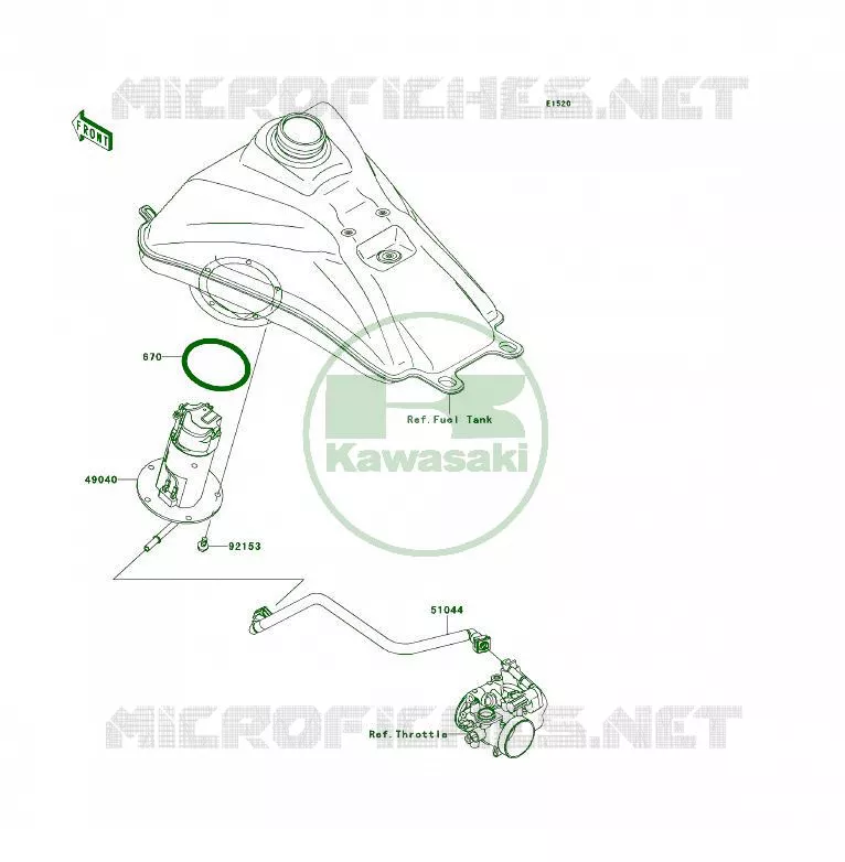 FUEL PUMP Kawasaki QUAD 450 2013 KFX450R  KSF450BDF