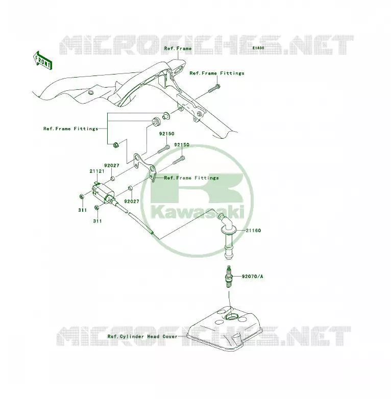 IGNITION SYSTEM Kawasaki QUAD 450 2013 KFX450R  KSF450BDF