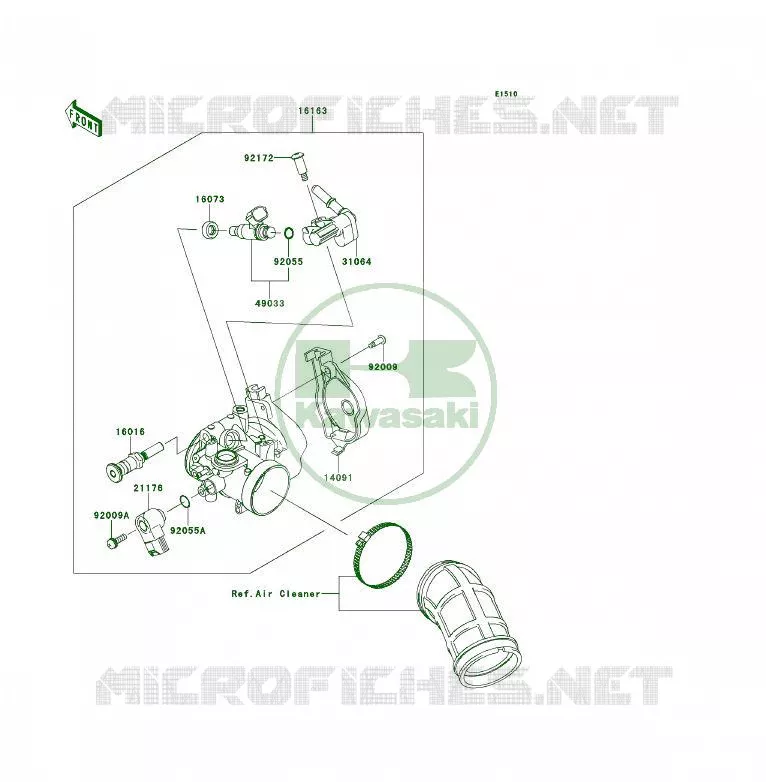CARBURETOR Kawasaki QUAD 450 2014 KFX450R  KSF450BEF