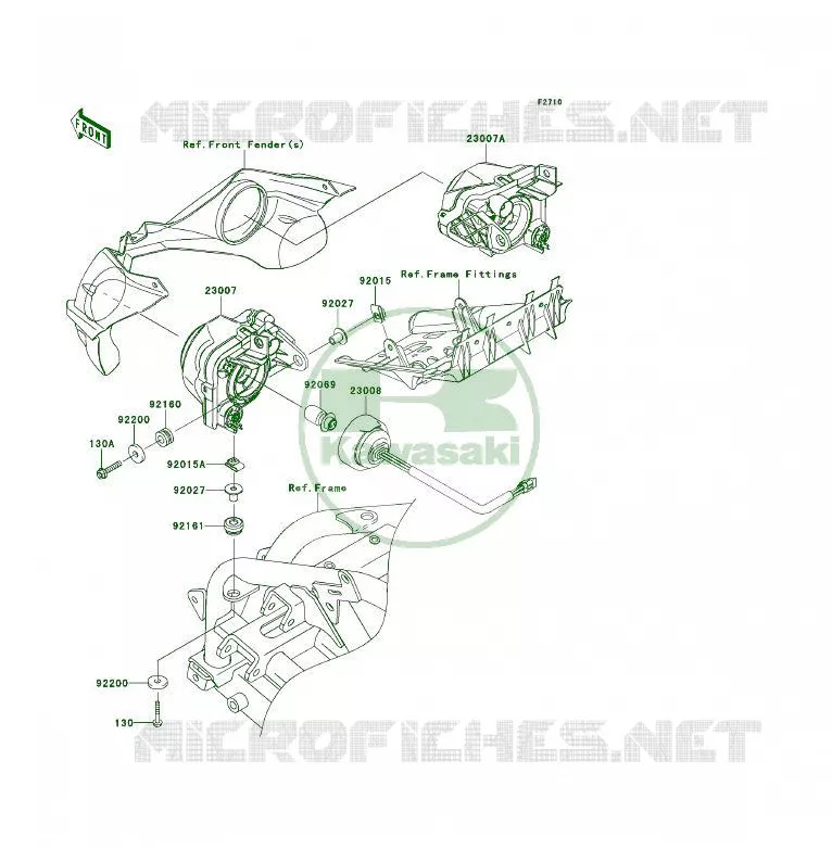 LENS(S) Kawasaki QUAD 450 2014 KFX450R  KSF450BEF