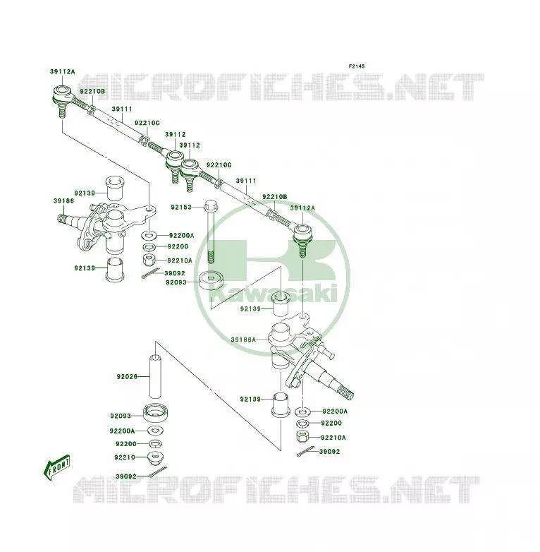 ARTICULATED ARM Kawasaki QUAD 50 2005 KFX50  KSF50-A3