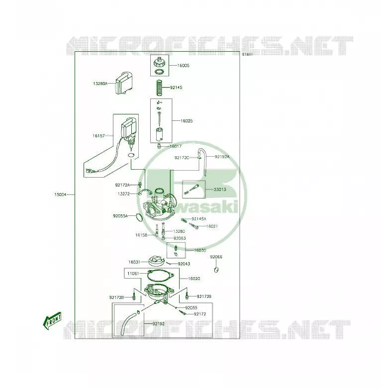 CARBURETOR Kawasaki QUAD 50 2014 KFX50  KSF50BEF