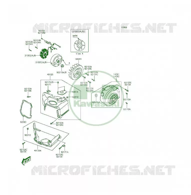 GENERATOR Kawasaki QUAD 50 2014 KFX50  KSF50BEF