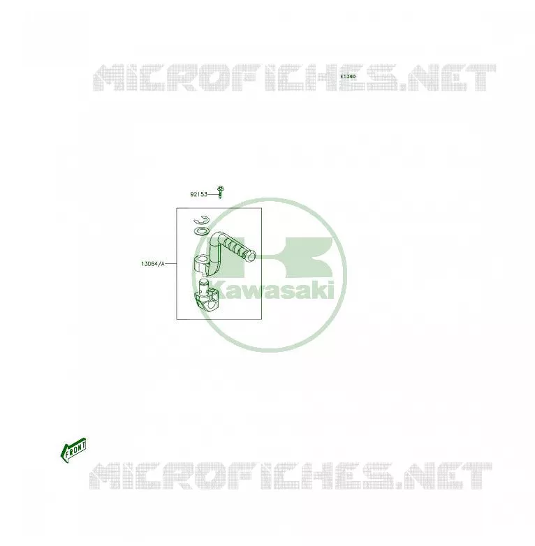 KICK STARTER Kawasaki QUAD 50 2014 KFX50  KSF50BEF