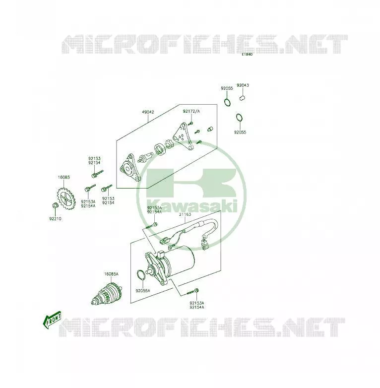 STARTER MOTOR Kawasaki QUAD 50 2014 KFX50  KSF50BEF