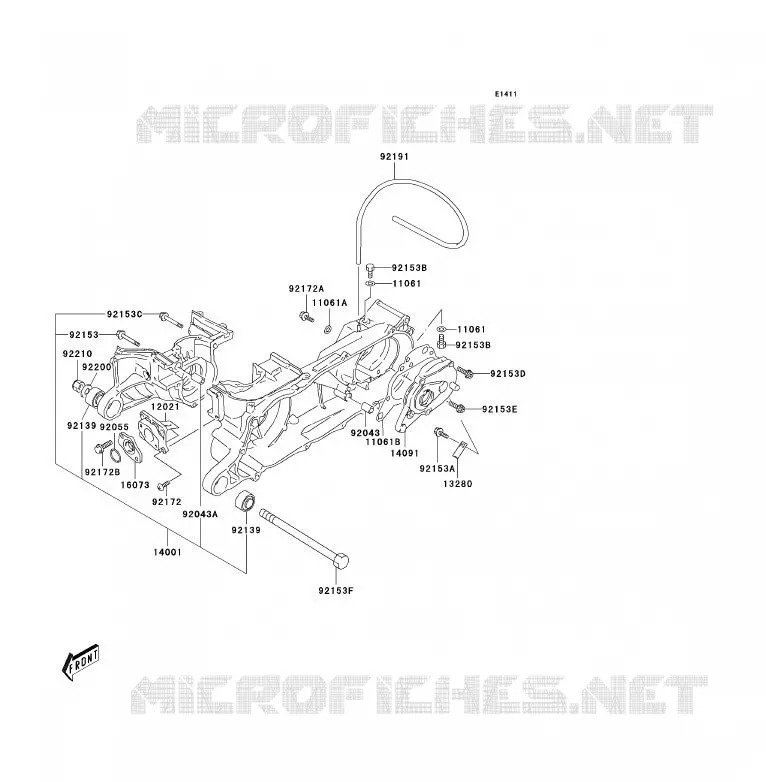 CRANKCASE(S) Kawasaki QUAD 80 2004 KFX80  KSF80-A2