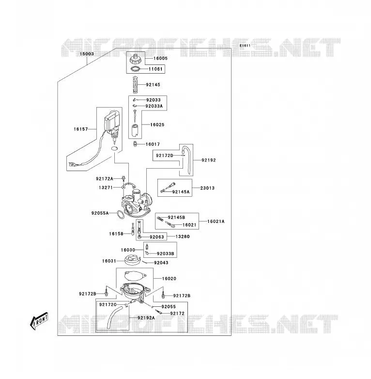 CARBURETOR Kawasaki QUAD 90 2007 KFX90  KSF90A7F