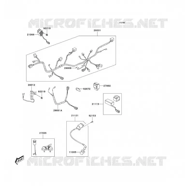 CHASSIS ELECTRICAL EQUIPMENT Kawasaki QUAD 90 2007 KFX90  KSF90A7F