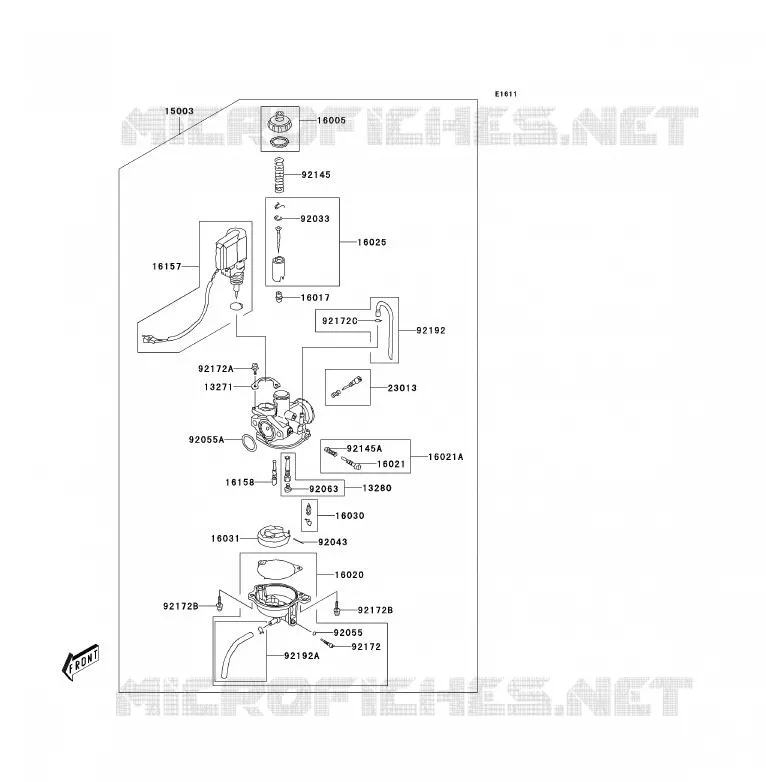 CARBURETOR Kawasaki QUAD 90 2007 KFX90  KSF90A7F