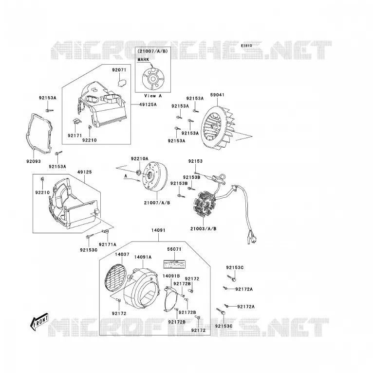 GENERATOR Kawasaki QUAD 90 2007 KFX90  KSF90A7F