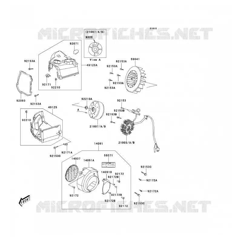 GENERATOR Kawasaki QUAD 90 2007 KFX90  KSF90A7F