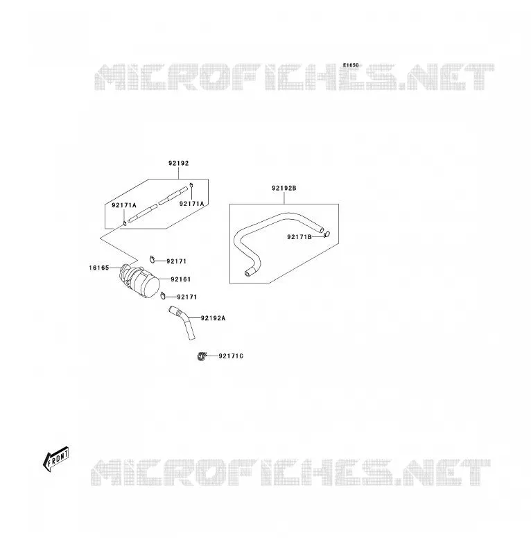 FUEL EVAPORATION SYSTEM Kawasaki QUAD 90 2008 KFX90  KSF90A8F