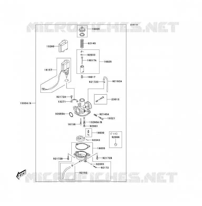 CARBURETOR Kawasaki QUAD 90 2008 KFX90  KSF90A8F