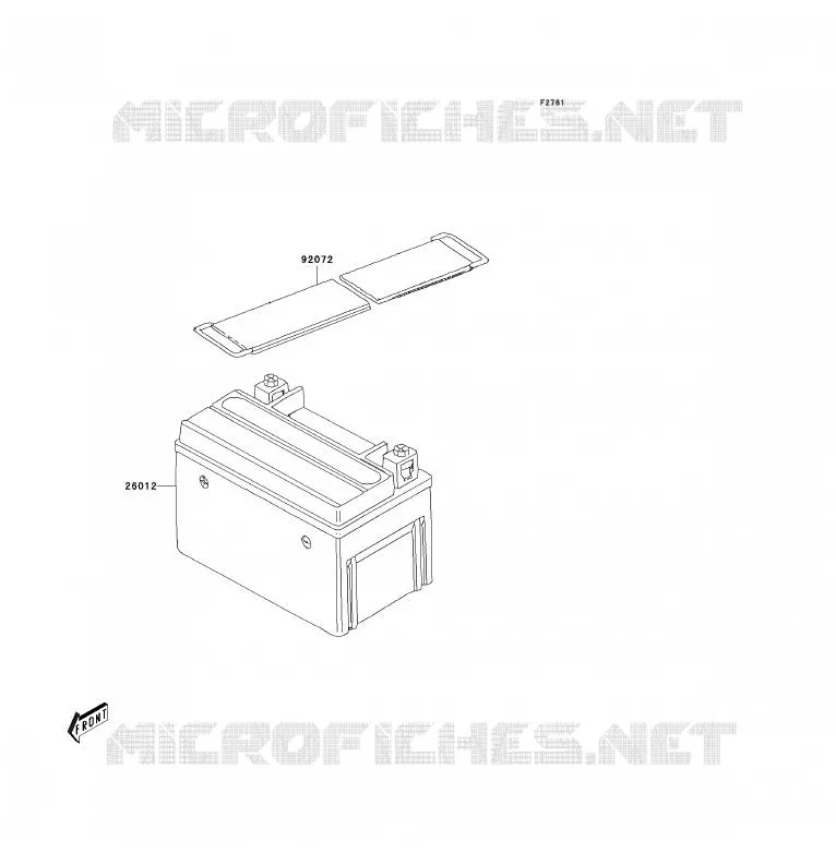 BATTERIE Kawasaki QUAD 90 2009 KFX90  KSF90A9S