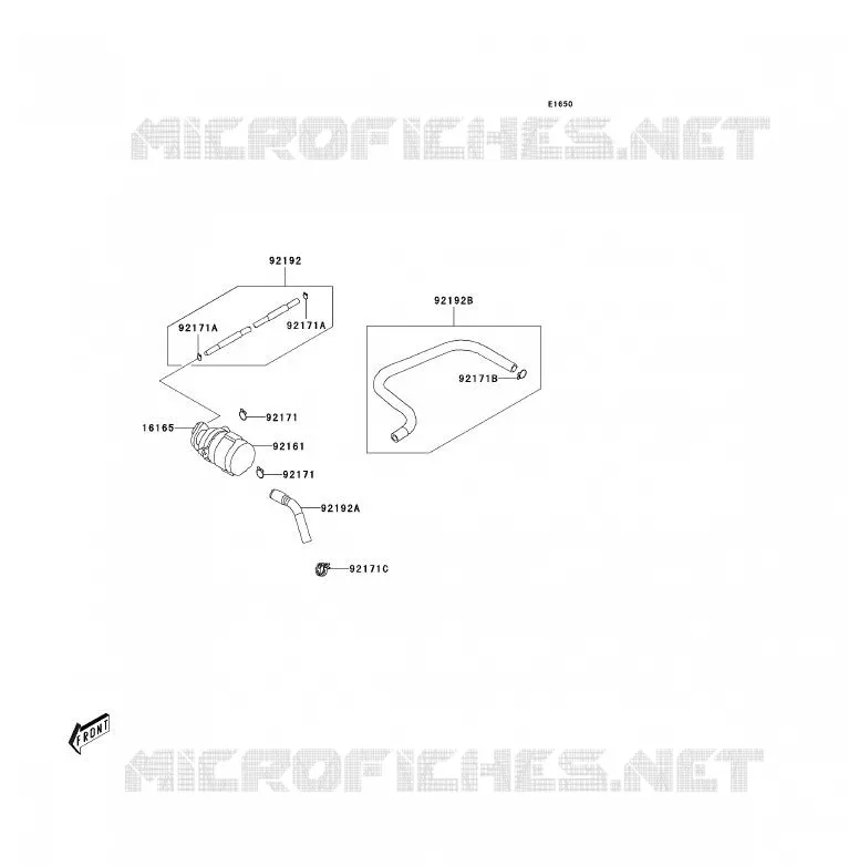 FUEL EVAPORATION SYSTEM Kawasaki QUAD 90 2009 KFX90  KSF90A9S