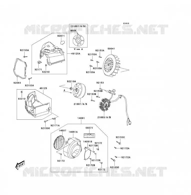 GENERATOR Kawasaki QUAD 90 2011 KFX90  KSF90ABF