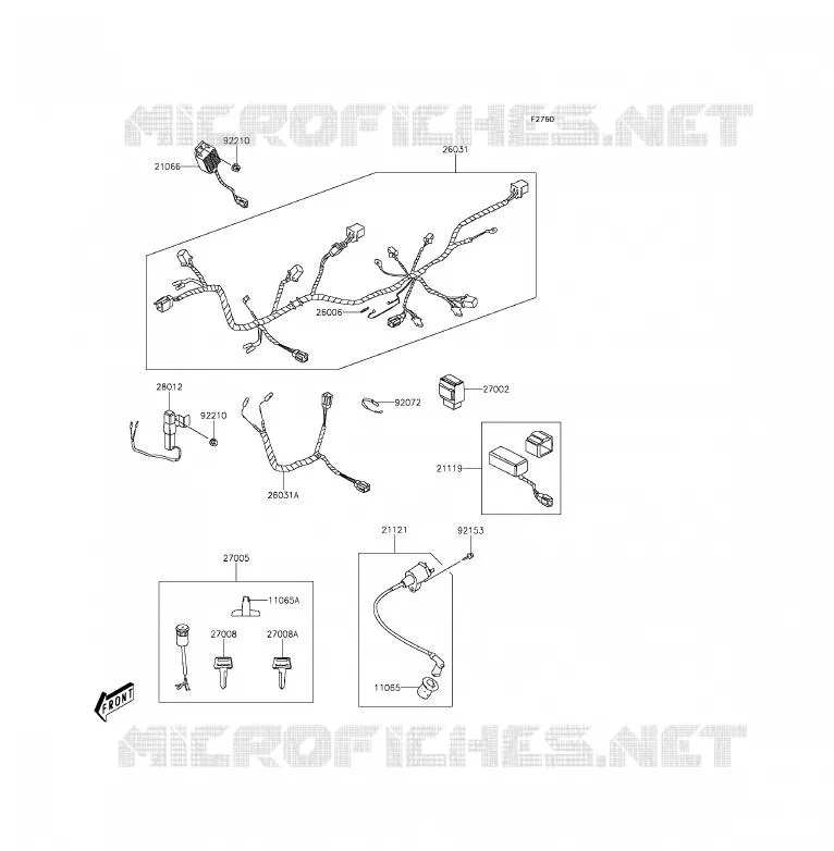 CHASSIS ELECTRICAL EQUIPMENT Kawasaki QUAD 90 2012 KFX90  KSF90ACF