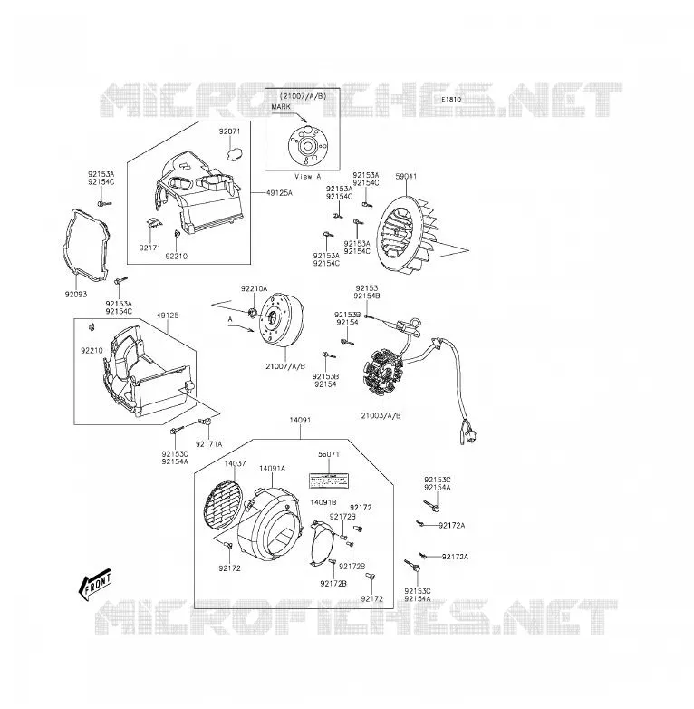GENERATOR Kawasaki QUAD 90 2012 KFX90  KSF90ACF