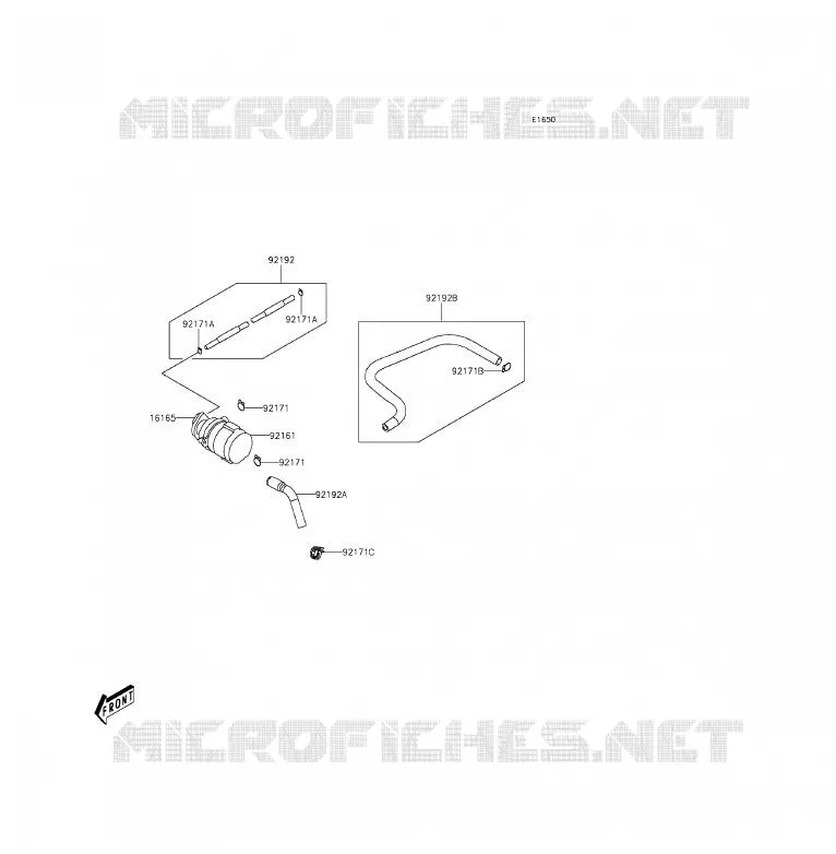 FUEL EVAPORATION SYSTEM Kawasaki QUAD 90 2016 KFX90  KSF90AGF
