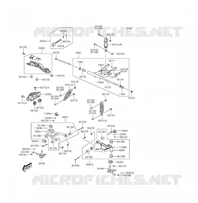 SUSPENSION Kawasaki QUAD 90 2016 KFX90  KSF90AGF