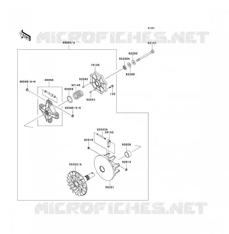 DRIVE CONVERTER Kawasaki QUAD 700 2004 KFX700  KSV700-A1