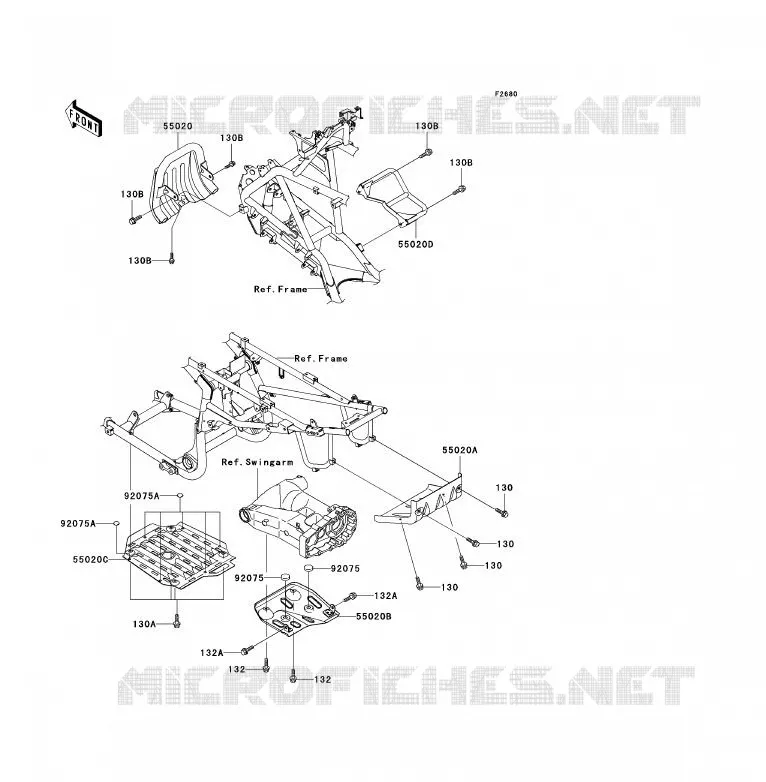 PROTECTION(S) Kawasaki QUAD 700 2004 KFX700  KSV700-A1
