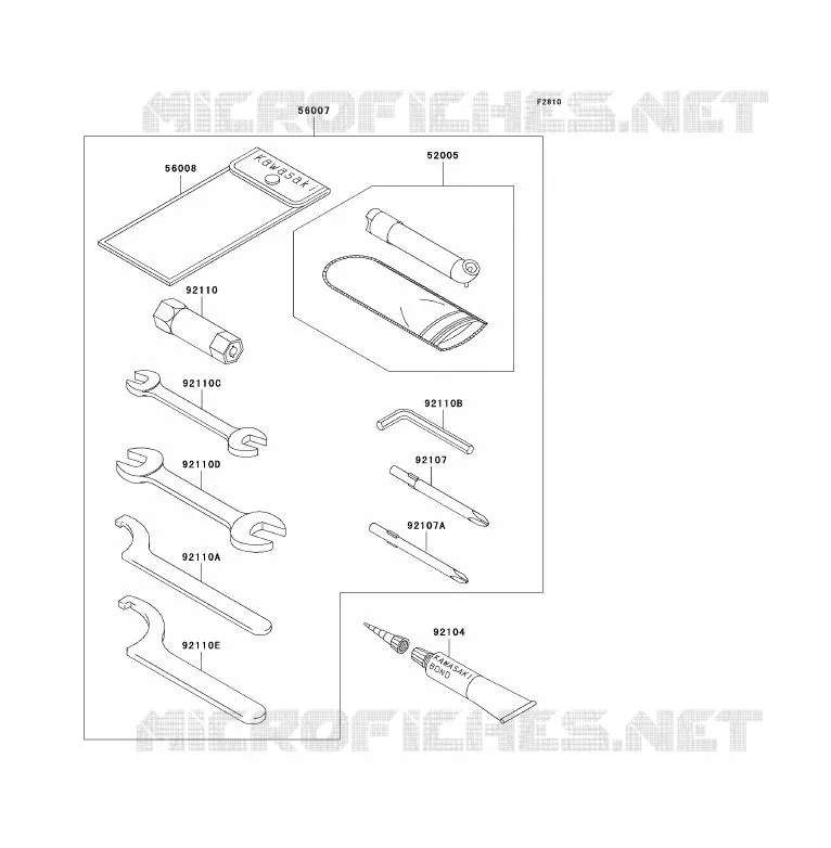 TOOL Kawasaki QUAD 700 2004 KFX700  KSV700-A1