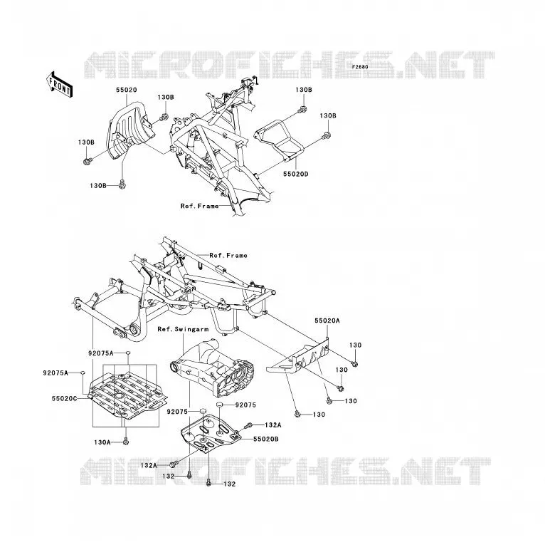 PROTECTION(S) Kawasaki QUAD 700 2004 KFX700  KSV700-A1