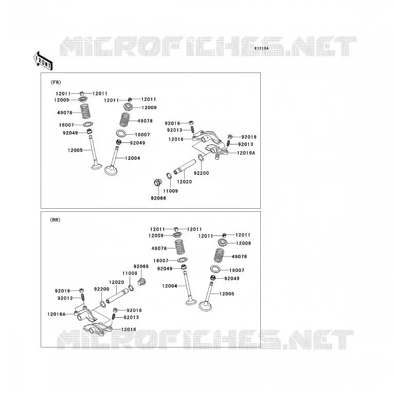 VALVE Kawasaki QUAD 700 2005 KFX700  KSV700-A2