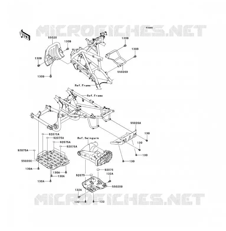 PROTECTION(S) Kawasaki QUAD 700 2006 KFX700  KSV700A6F