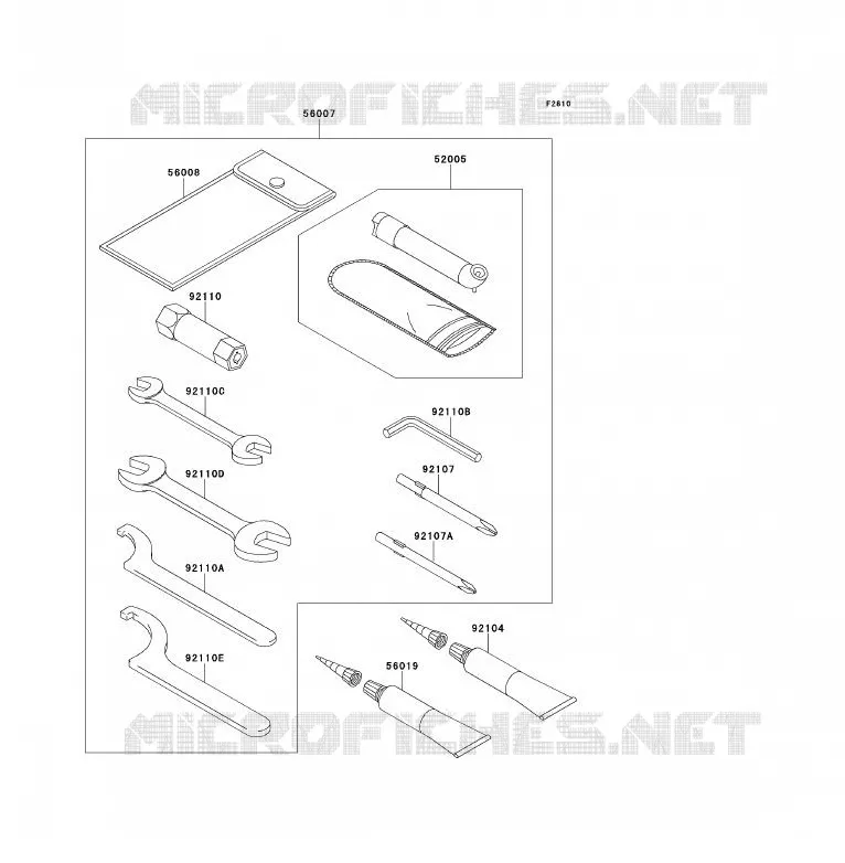 TOOL Kawasaki QUAD 700 2006 KFX700  KSV700A6F