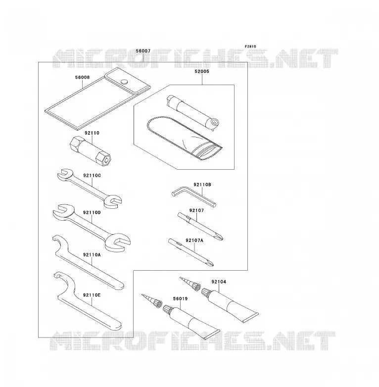 TOOL Kawasaki QUAD 700 2007 KFX700  KSV700A7F