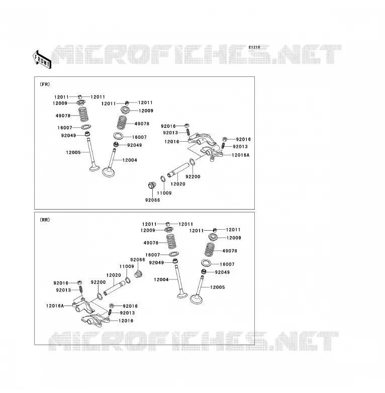 VALVE Kawasaki QUAD 700 2007 KFX700  KSV700A7F