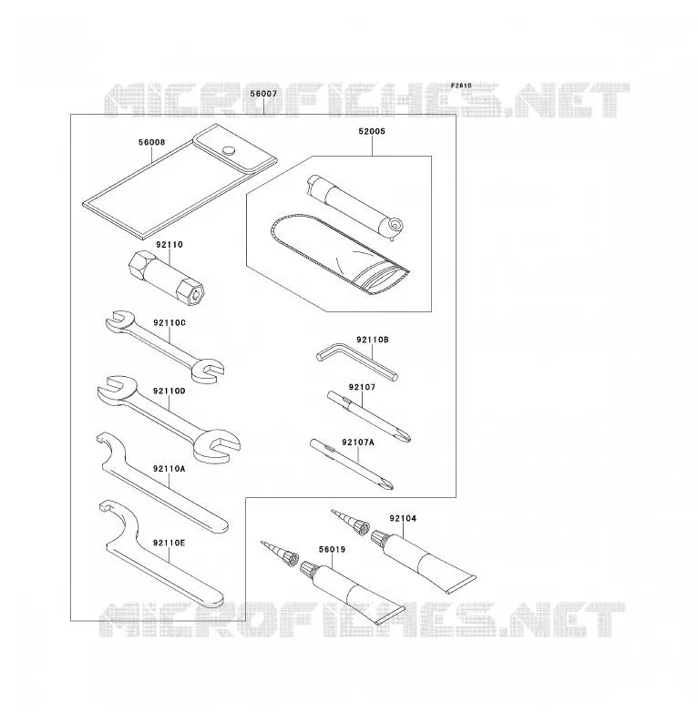 TOOL Kawasaki QUAD 700 2008 KFX700  KSV700A8F