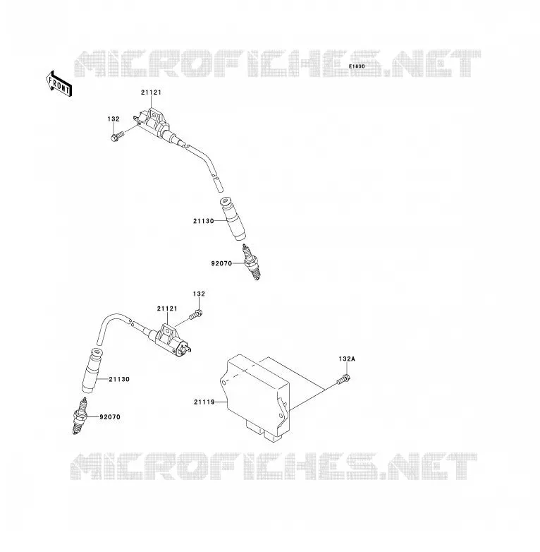 IGNITION SYSTEM Kawasaki QUAD 700 2008 KFX700  KSV700A8F