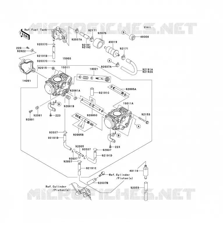 CARBURETOR Kawasaki QUAD 700 2009 KFX700  KSV700A9F