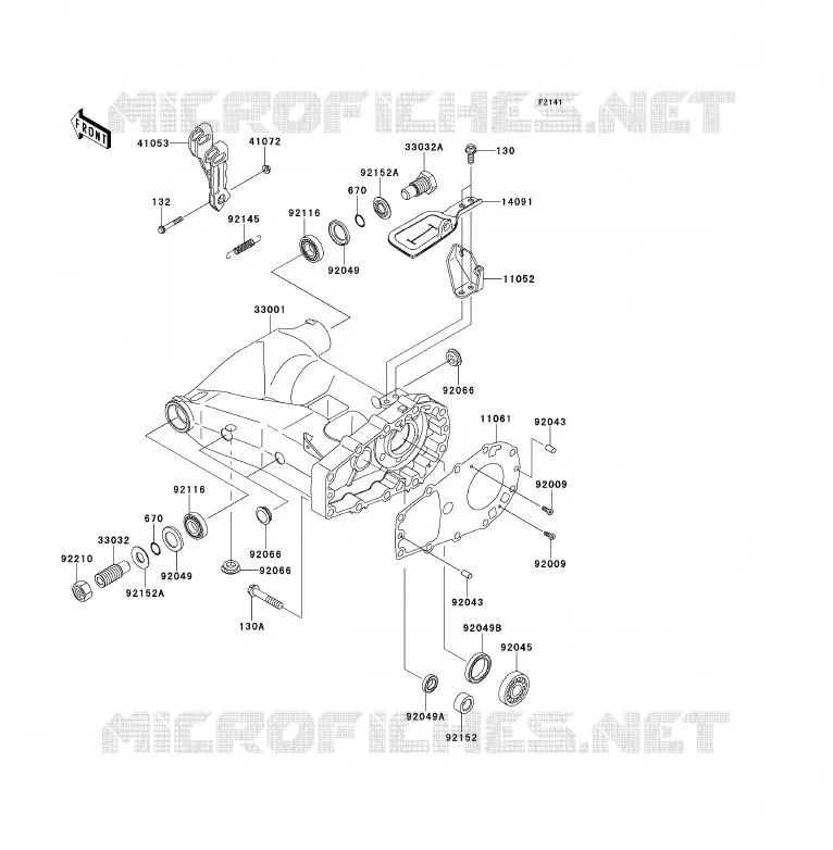 SWINGARM Kawasaki QUAD 700 2011 KFX700  KSV700ABF