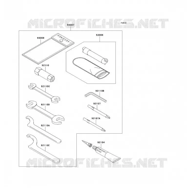 TOOL Kawasaki QUAD 700 2004 KFX700  KSV700-B1