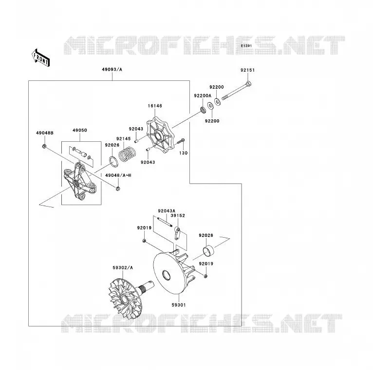 DRIVE CONVERTER Kawasaki QUAD 700 2005 KFX700  KSV700-B2