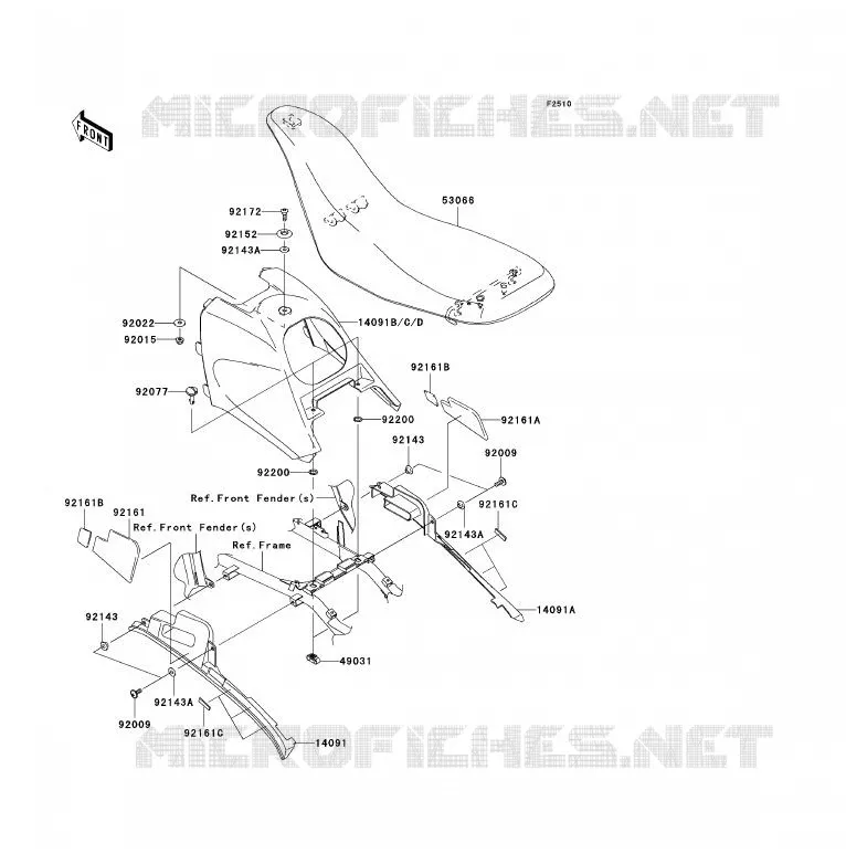 SEAT Kawasaki QUAD 700 2005 KFX700  KSV700-B2