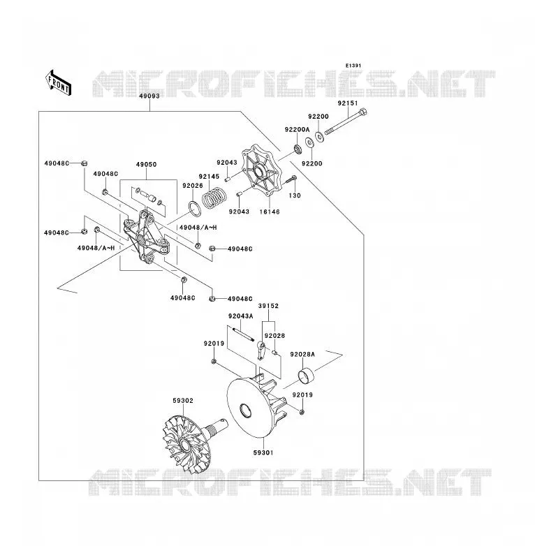 DRIVE CONVERTER Kawasaki QUAD 700 2006 KFX700  KSV700B6F