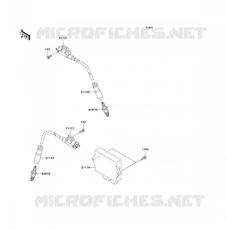 IGNITION SYSTEM Kawasaki QUAD 700 2007 KFX700  KSV700B7F