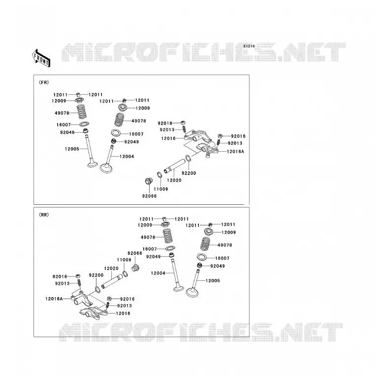 VALVE Kawasaki QUAD 700 2006 KFX700  KSV700C6F